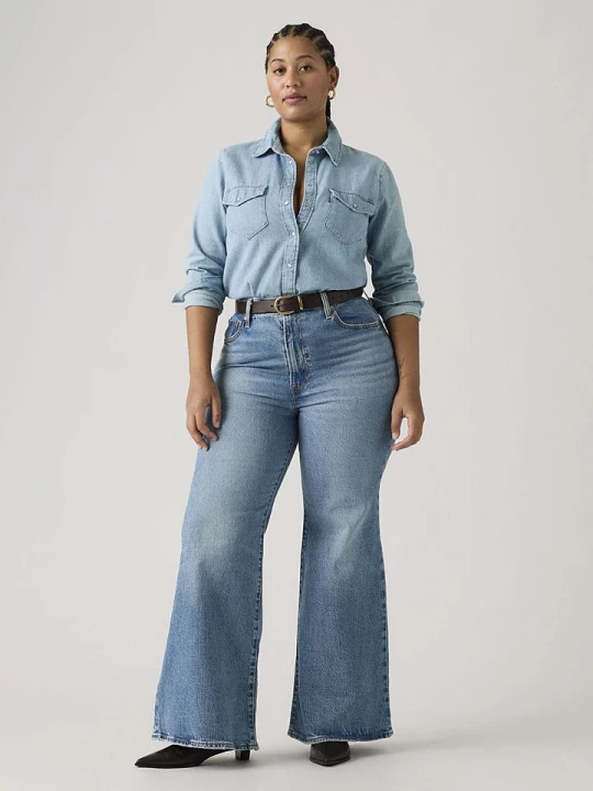 Zdjęcie produktu Levi's Dżinsy "Ribcage" - Flared fit - w kolorze niebieskim rozmiar: W29 / L30
