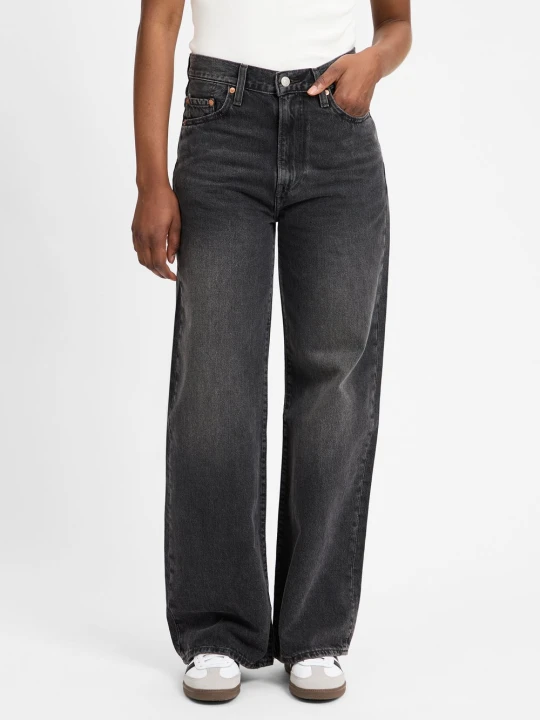 Zdjęcie produktu Levi's Dżinsy - Szeroka nogawka w prążki Kobiety Bawełna czarny