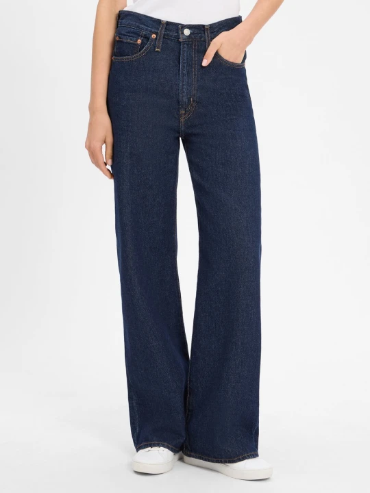 Zdjęcie produktu Levi's Dżinsy - Szeroka nogawka w prążki Kobiety Bawełna niebieski