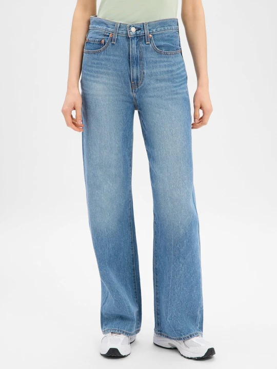 Zdjęcie produktu Levi's Dżinsy - Szeroka nogawka w prążki Kobiety Bawełna niebieski