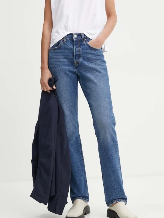 Zdjęcie produktu Levi's jeansy straight damskie 501® JEANS FOR WOMEN niebieski