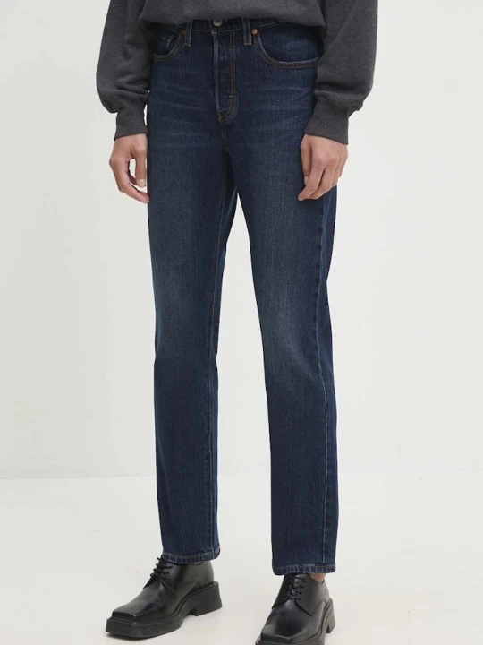 Zdjęcie produktu Levi's jeansy straight damskie 501® JEANS FOR WOMEN granatowy