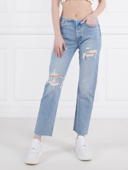 Zdjęcie produktu Levi's Jeansy 501 MINI WAIST | Straight fit błękitny