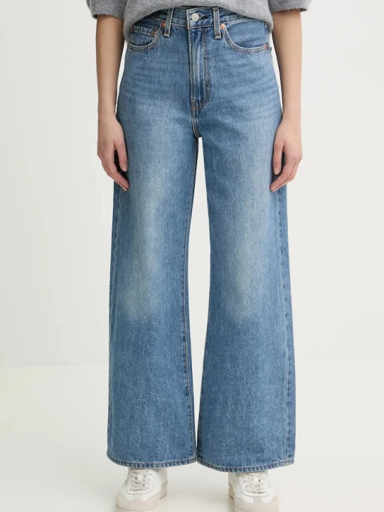 Zdjęcie produktu Levi's jeansy wide leg damskie RIBCAGE WIDE LEG niebieski