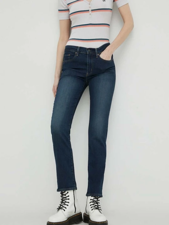 Zdjęcie produktu Levi's jeansy 724 HIGH RISE STRAIGHT granatowy