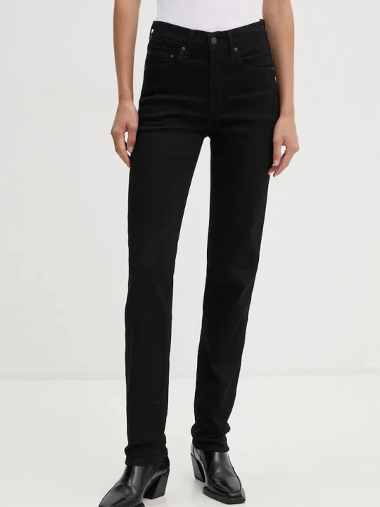 Zdjęcie produktu Levi's jeansy 724 HIGH RISE STRAIGHT czarny
