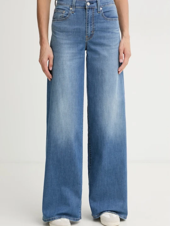 Zdjęcie produktu Levi's jeansy wide leg damskie 728 HR WIDE LEG niebieski