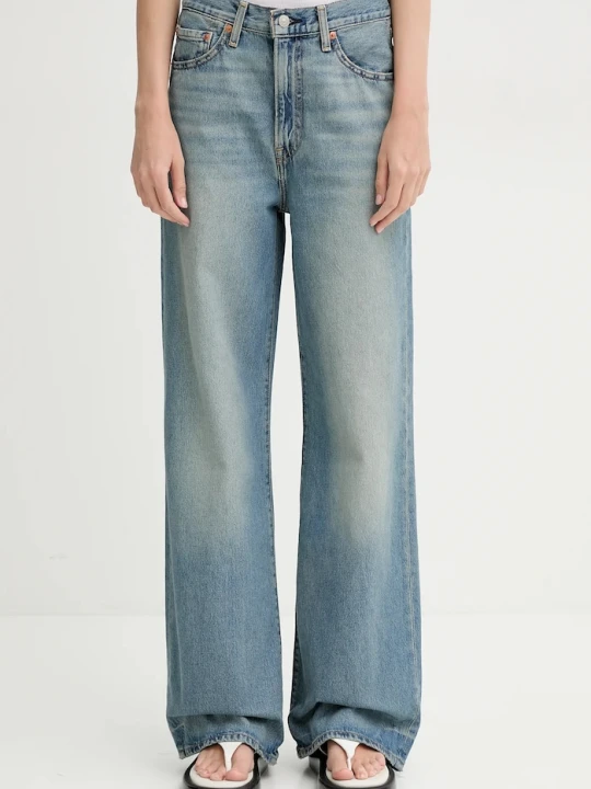 Zdjęcie produktu Levi's jeansy wide leg damskie RIBCAGE WIDE LEG niebieski
