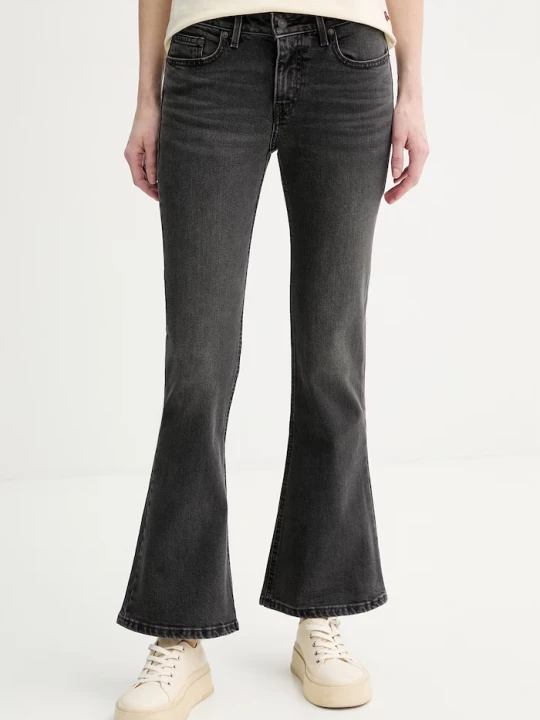 Zdjęcie produktu Levi's jeansy bootcut damskie LOW SLIM BOOT czarny