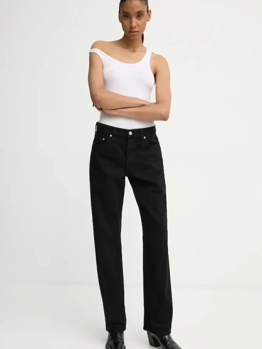 Zdjęcie produktu Levi's jeansy regularne damskie 501® 90S czarny