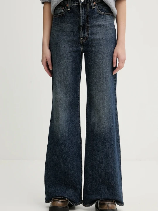 Zdjęcie produktu Levi's jeansy RIBCAGE BELLS granatowy