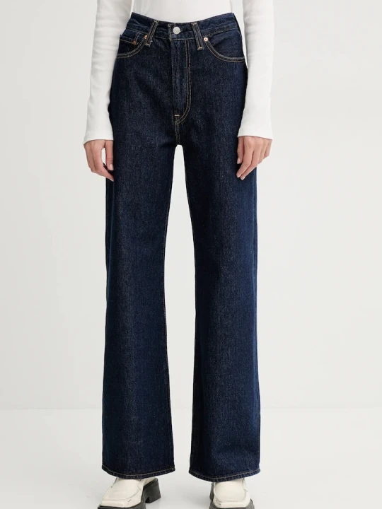 Zdjęcie produktu Levi's jeansy wide leg damskie RIBCAGE WIDE LEG granatowy