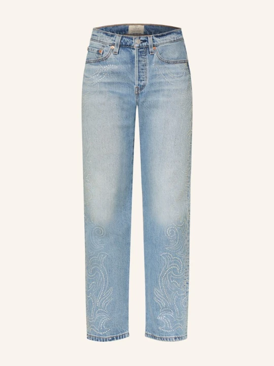 Zdjęcie produktu Levi's® Jeansy Straight 501 Curve Z Ozdobnymi Kamykami blau