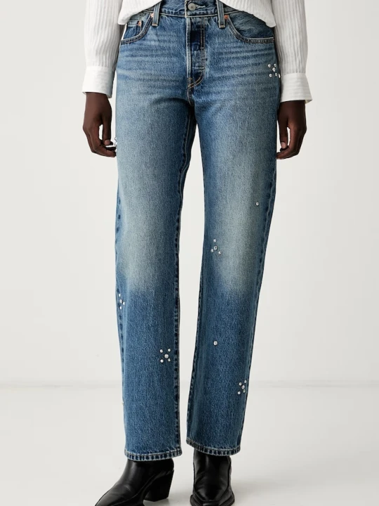 Zdjęcie produktu Levi's jeansy straight damskie 501® 90S niebieski