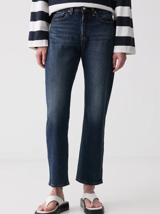 Zdjęcie produktu Levi's jeansy straight damskie 501 CURVE granatowy