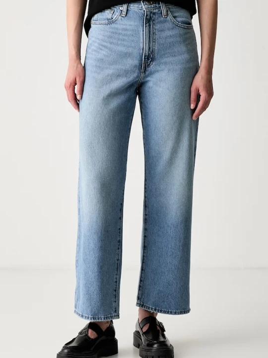 Zdjęcie produktu Levi's jeansy straight damskie HIGH WAISTED STRAIGHT niebieski
