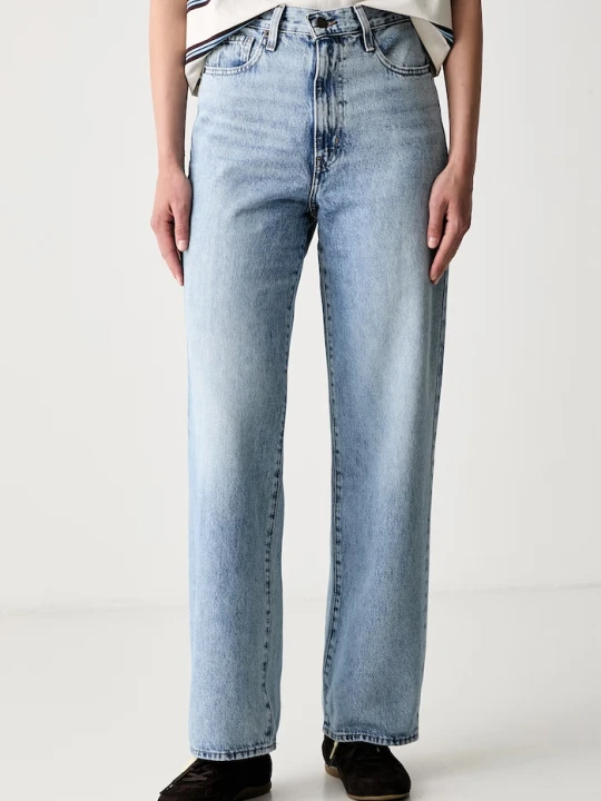 Zdjęcie produktu Levi's jeansy straight damskie HIGH WAISTED STRAIGHT niebieski