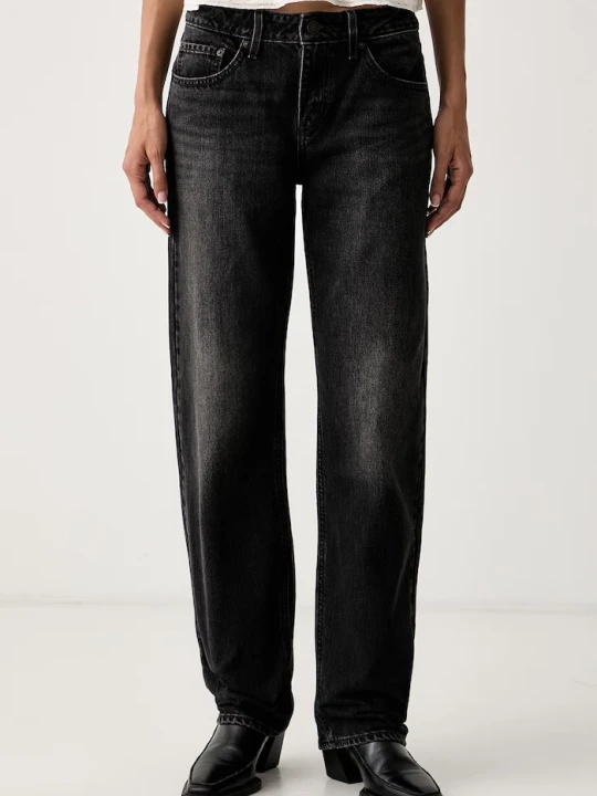 Zdjęcie produktu Levi's jeansy straight damskie LOW STRAIGHT czarny