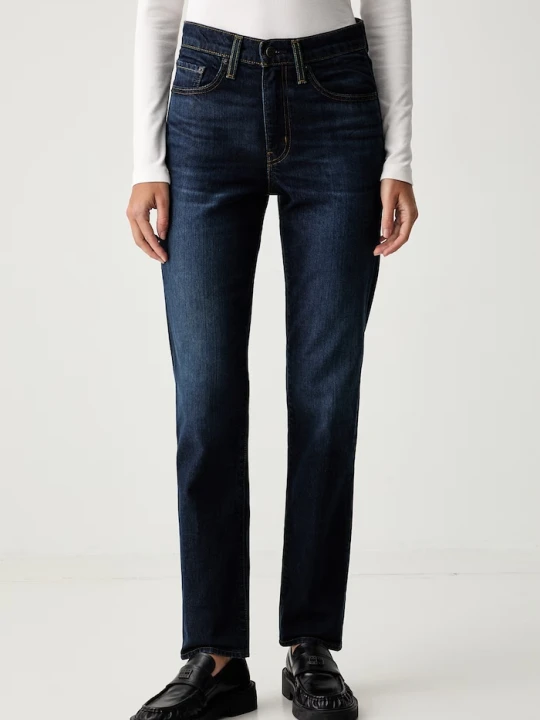 Zdjęcie produktu Levi's jeansy wide leg damskie 724 HIGH RISE STRAIGHT granatowy