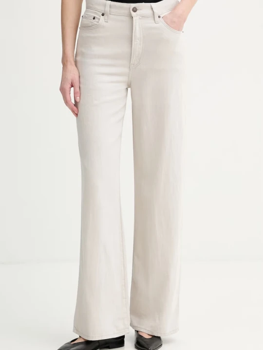 Zdjęcie produktu Levi's jeansy wide leg damskie RIBCAGE WIDE LEG H223 beżowy