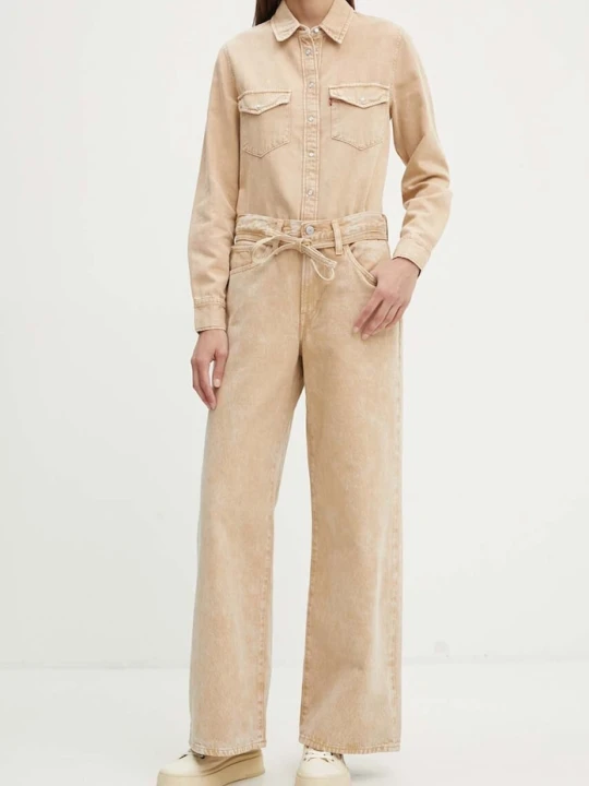 Zdjęcie produktu Levi's jeansy straight damskie XL STRAIGHT beżowy