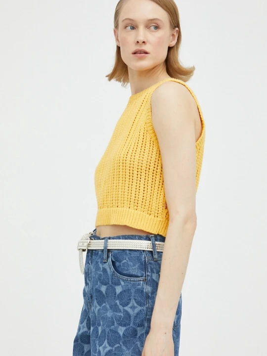 Zdjęcie produktu Levi's kamizelka bawełniana żółty
