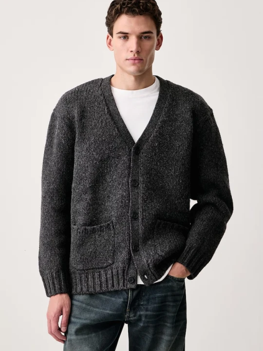 Zdjęcie produktu Levi's kardigan męski z dodatkiem wełny MAMMOTH szary