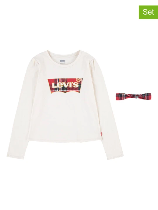 Zdjęcie produktu Levi's Kids 2-częściowy zestaw w kolorze biało-czerwonym rozmiar: 152
