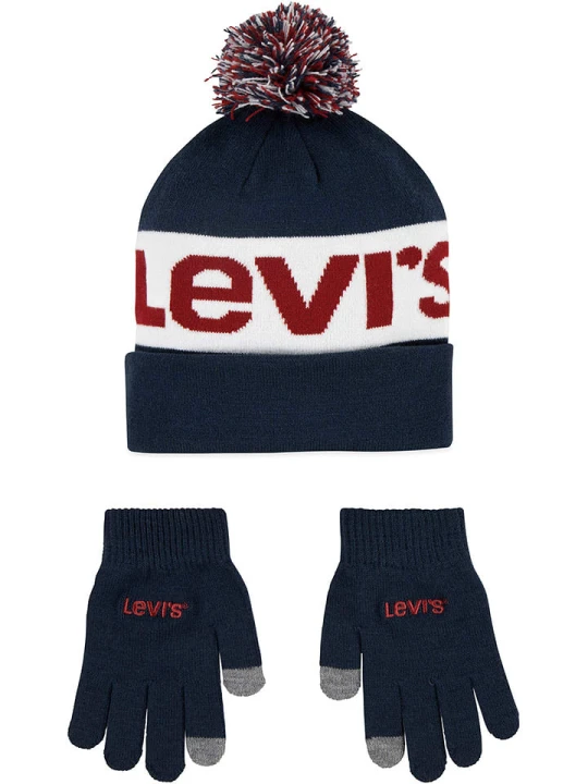 Zdjęcie produktu Levi's Kids 2-częściowy zestaw w kolorze biało-granatowym rozmiar: onesize