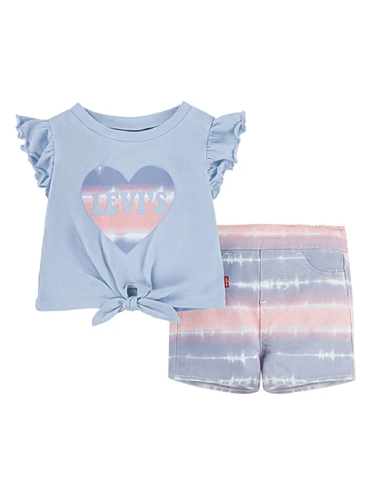 Zdjęcie produktu Levi's Kids 2-częściowy zestaw w kolorze błękitno-jasnoróżowym rozmiar: 68