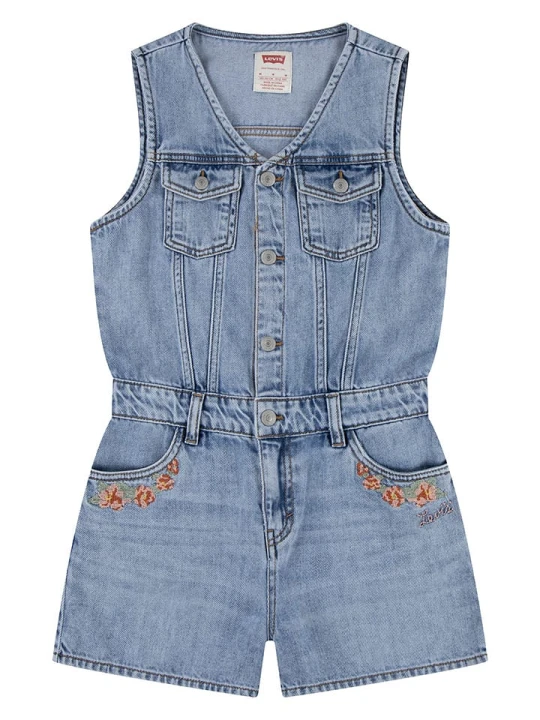 Zdjęcie produktu Levi's Kids Kombinezon dżinsowy w kolorze błękitnym rozmiar: 158