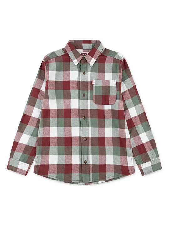 Zdjęcie produktu Levi's Kids Koszula w kolorze czerwono-zielonym rozmiar: 128