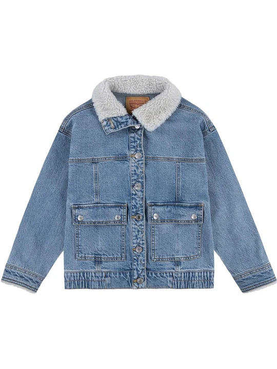 Zdjęcie produktu Levi's Kids Kurtka dżinsowa w kolorze niebieskim rozmiar: 158