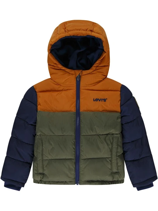 Zdjęcie produktu Levi's Kids Kurtka zimowa w kolorze granatowo-jasnobrązowo-oliwkowym rozmiar: 152