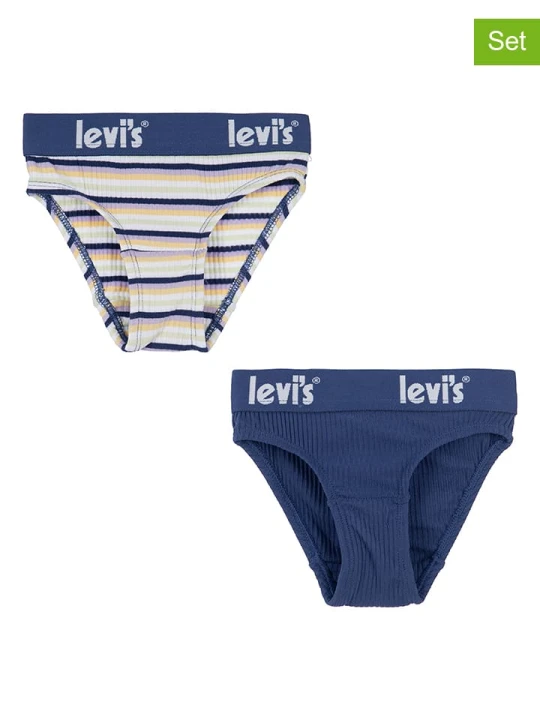 Zdjęcie produktu Levi's Kids Majtki (2 pary) w kolorze niebieskim rozmiar: 122 / 128