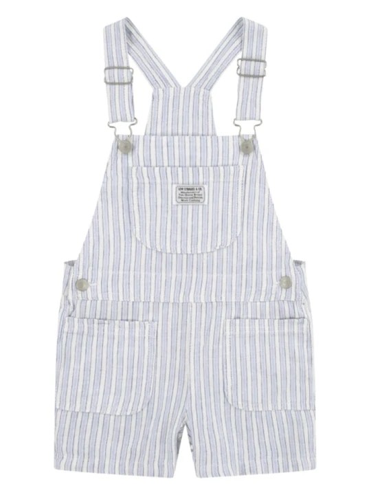 Zdjęcie produktu Levi's Kids Ogrodniczki dżinsowe w kolorze błękitno-białym rozmiar: 158
