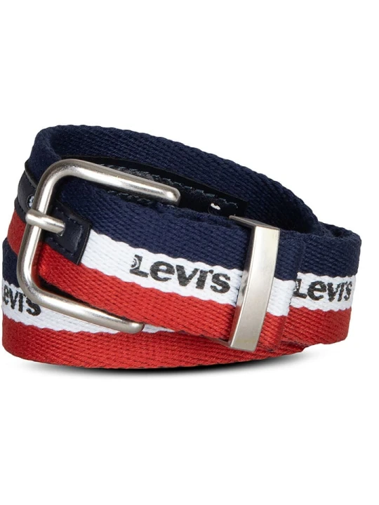 Zdjęcie produktu Levi's Kids Pasek w kolorze granatowo-czerwonym rozmiar: 56-61 cm