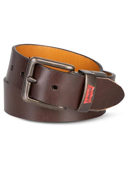 Zdjęcie produktu Levi's Kids Skórzany pasek w kolorze brązowym rozmiar: 66-71 cm