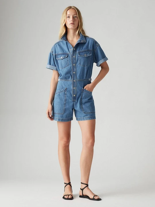 Zdjęcie produktu Levi's Kombinezon dżinsowy w kolorze niebieskim rozmiar: L