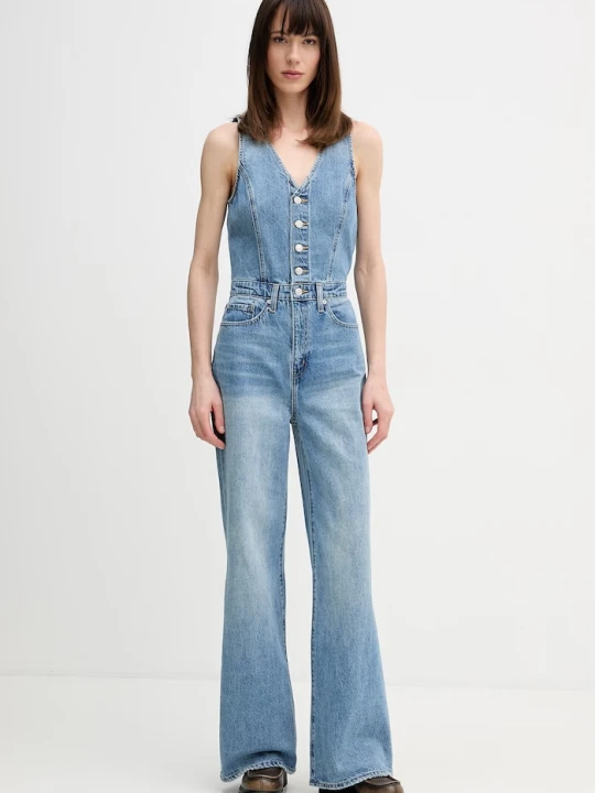 Zdjęcie produktu Levi's kombinezon jeansowy DNM VEST WIDELG niebieski