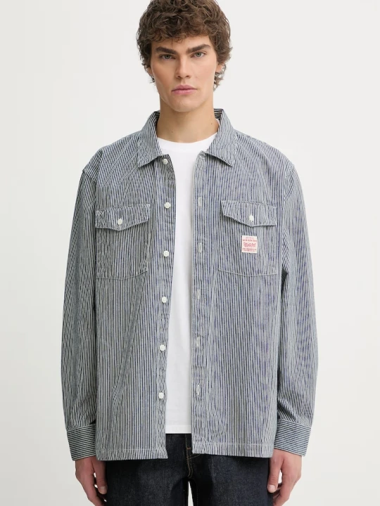 Zdjęcie produktu Levi's koszula męska bawełniana LS WORKER - WW x WORKWEAR granatowy