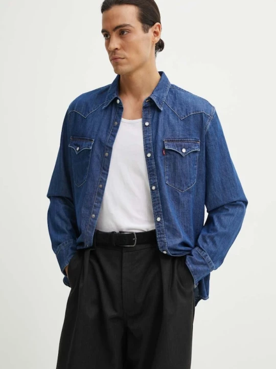 Zdjęcie produktu Levi's koszula męska bawełniana BARSTOW WESTERN STANDARD niebieski
