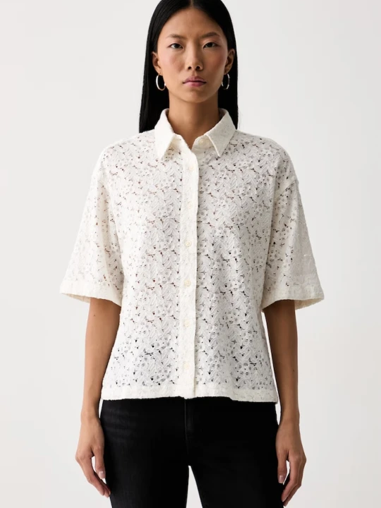 Zdjęcie produktu Levi's koszula damska ażurowa HARLIE SS LACE beżowy