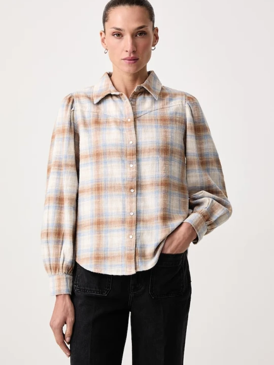 Zdjęcie produktu Levi's koszula damska bawełniana JUNA WESTERN beżowy