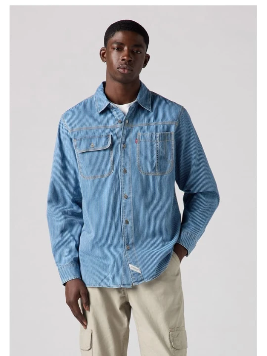 Zdjęcie produktu Levi's Koszula dżinsowa w kolorze niebiesko-białym rozmiar: S