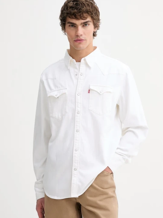 Zdjęcie produktu Levi's koszula jeansowa BARSTOW WESTERN STANDARD beżowy