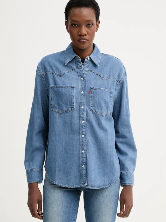Zdjęcie produktu Levi's koszula jeansowa TEODORA WESTERN niebieski