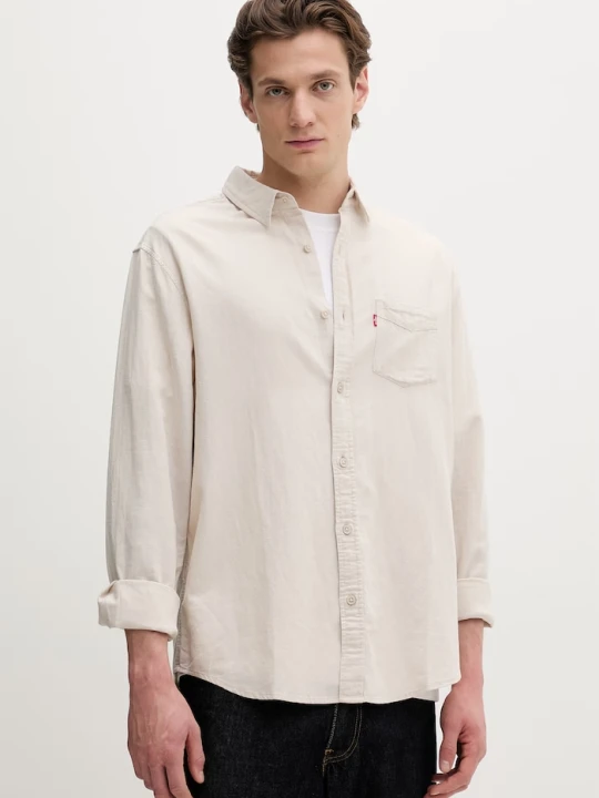 Zdjęcie produktu Levi's koszula męska bawełniana SUNSET 1 POCKET beżowy