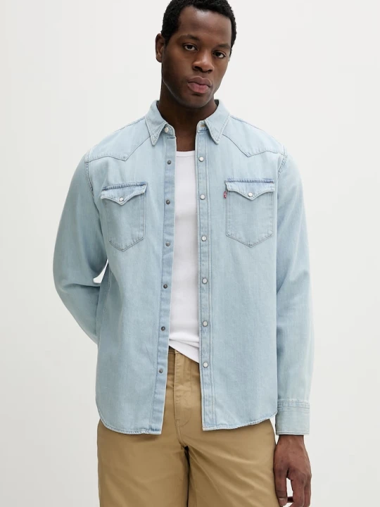 Zdjęcie produktu Levi's koszula męska jeansowa BARSTOW WESTERN STANDARD niebieski