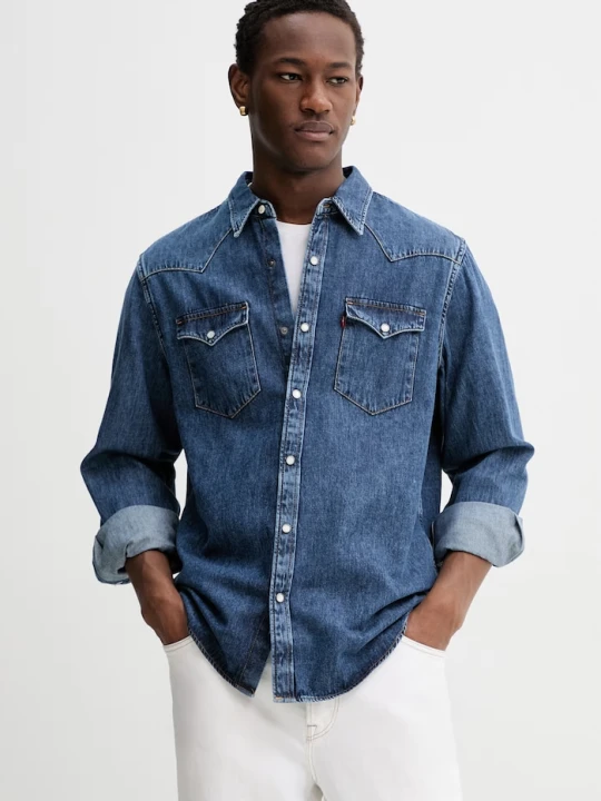 Zdjęcie produktu Levi's koszula męska jeansowa BARSTOW WESTERN STANDARD niebieski